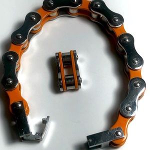 Motorcycle Chain Bracelet w / extra link
